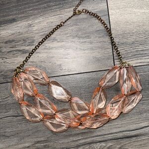 Elegant Pink Crystal Necklace